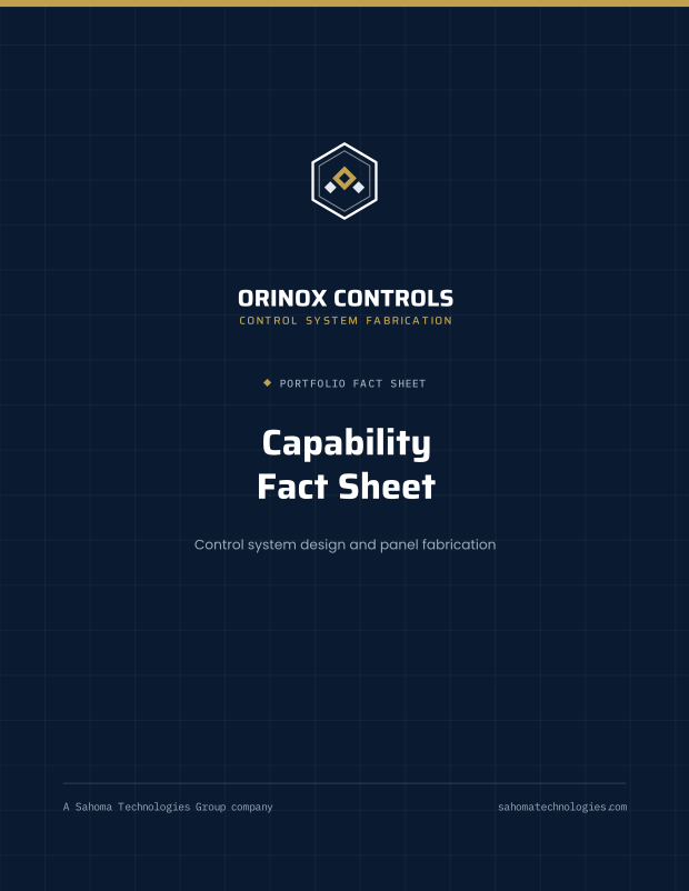 Orinox Controls Fact Sheet cover
